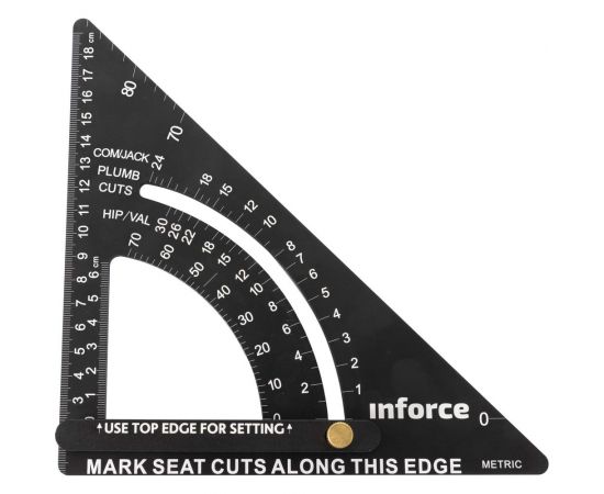 Кровельный угольник Inforce с угломером, 190 мм 06-11-76 