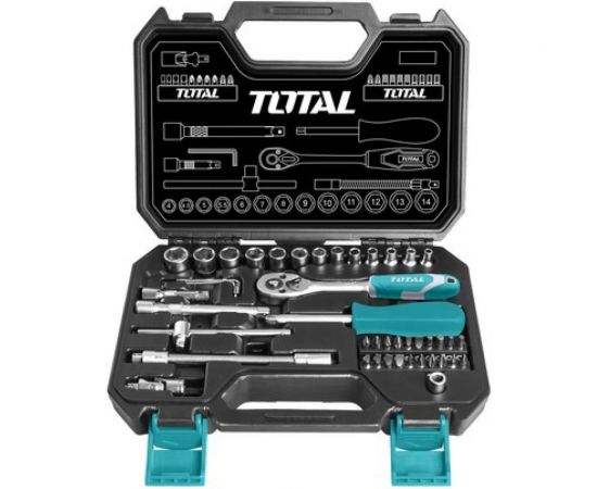 Набор инструмента, 1/4 45 предметов TOTAL THT141451 