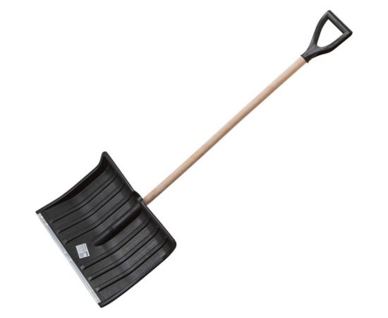Снеговая пластмассовая лопата с деревянным черенком STARTUL 500x390 мм ST9074-3 