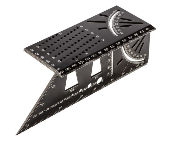 Угольник NEO Tools 3D, японский, алюминиевый 72-115 