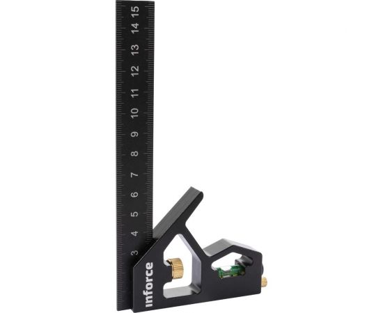 Угольник с уровнем Inforce 150 мм 06-11-77 