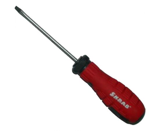 Отвертка SKRAB SL6х200мм красно-черная 41206 