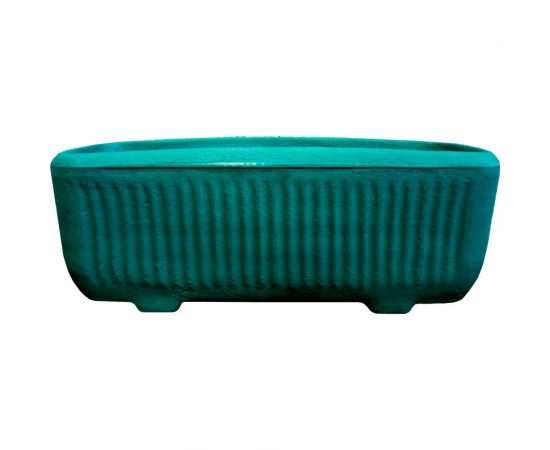 Цветочный горшок Акватек Marmor прямоугольный, зеленый 2-40-2106 