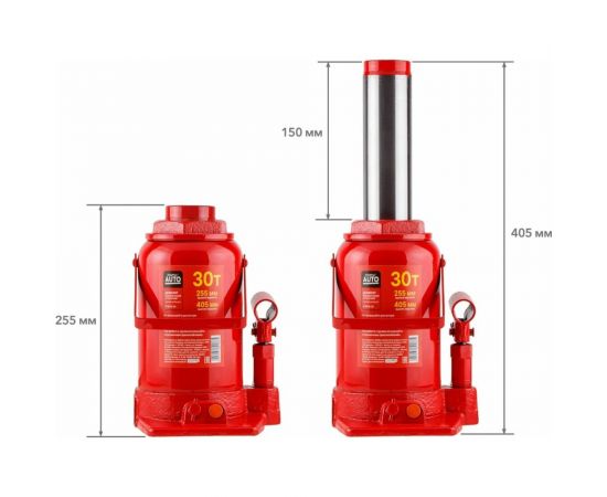 Гидравлический бутылочный домкрат STARTUL Auto 30 т ST8018-30 – изображение 2