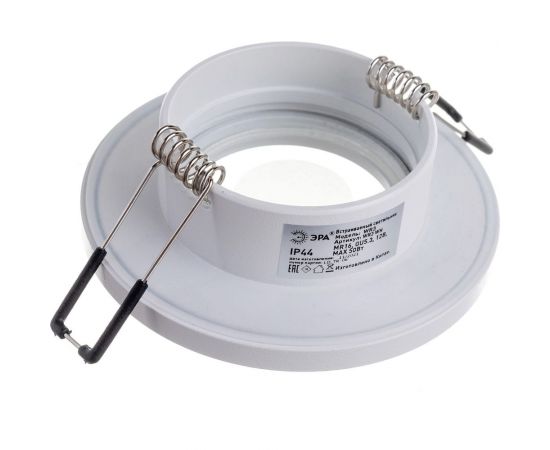 Встраиваемый влагозащищенный светильник ЭРА WR3 WH MR16/GU5.3, IP44, белый Б0054368 – изображение 2