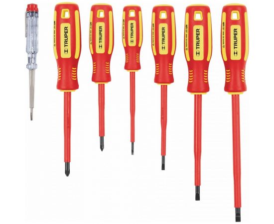 Набор диэлектрических отверток Truper DTJ-7D 7 предметов 14196 – изображение 2