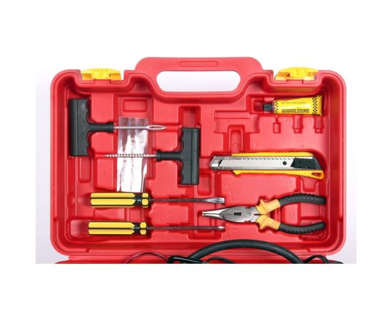 Автомобильный компрессор Dreamcar DK-60LV2 Original 2-х поршневой с набором для ремонта шин DC-000-0845093 – изображение 2