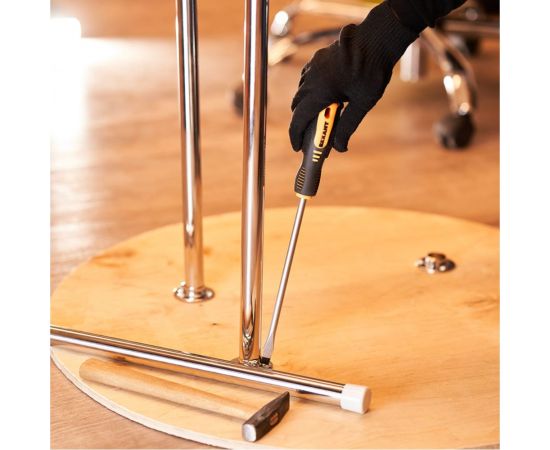 Шлицевая отвертка REXANT SL 8х200 мм, двухкомпонентная рукоятка 12-6433 – изображение 2