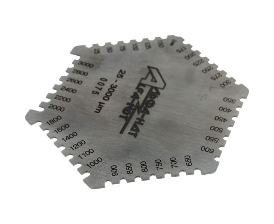 Гребенка измерительная толщины мокрого слоя краски 25-3000 с первичной калибровкой АЛЬФА-НДТ УП-00002407 – изображение 3