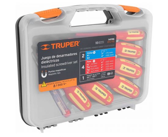 Набор диэлектрических отверток Truper DTJ-7D 7 предметов 14196 – изображение 3