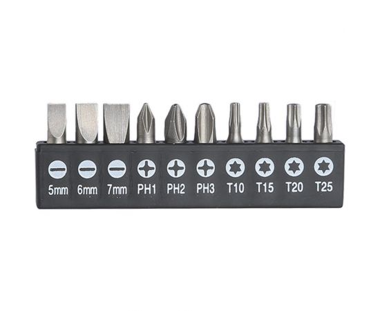 Гибкая отвертка TOTAL с битами 12 шт THT250FL1206 – изображение 3