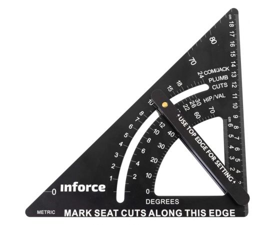 Кровельный угольник Inforce с угломером, 190 мм 06-11-76 – изображение 3