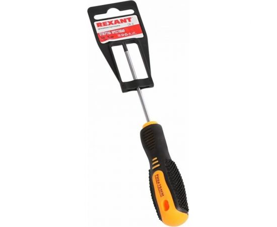 Крестовая отвертка REXANT PH 0х75 мм, двухкомпонентная рукоятка 12-4726 – изображение 4