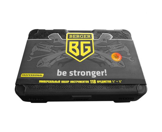 Универсальный набор инструментов 118 предметов Berger BG BG118-1214 – изображение 4