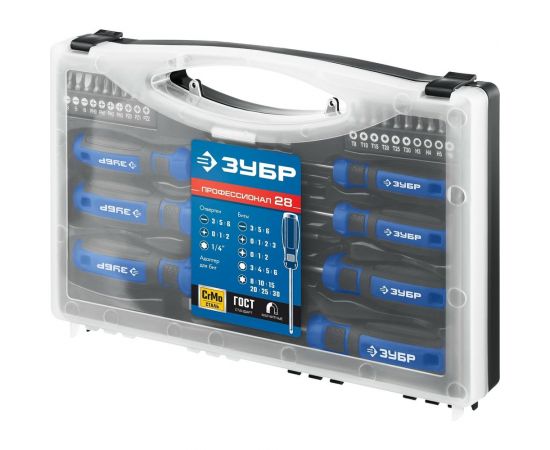 Набор отверток ЗУБР Профессионал-28 28 шт 25240_z01 – изображение 9