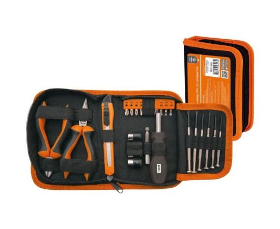 Слесарный набор TDM №4 Гранит, 25 предметов, тканевый чехол SQ1014-0204 