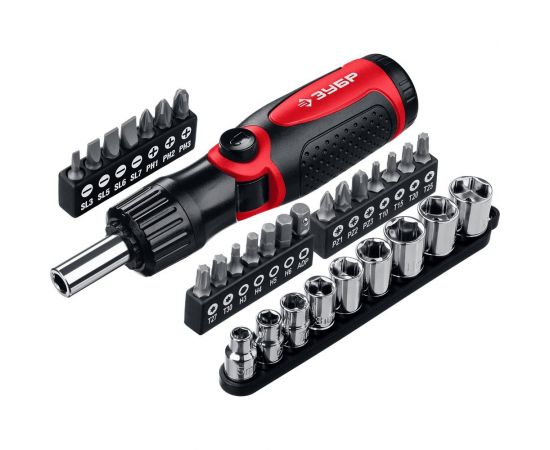 Отвертка с насадками Зубр МАСТЕР 25161-H31 