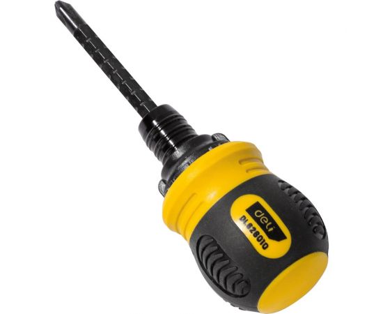 Двухсторонняя отвертка DELI DL626010 с трещоткой, PH2+SL6x85 мм 98381 
