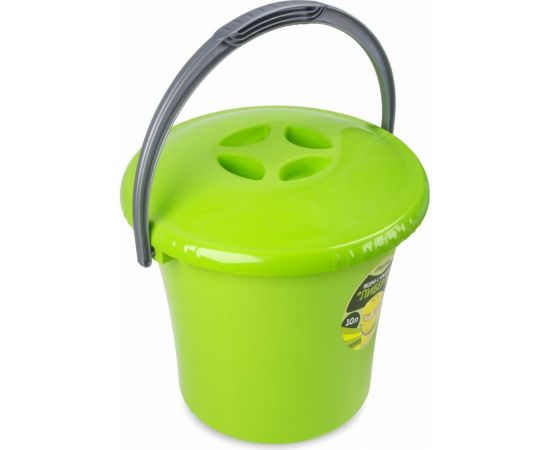 Ведро Martika Либерти 10 л, с крышкой, салатовое С604КСАЛ 