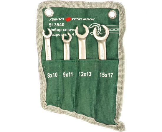 Набор разрезных ключей 4 шт сумка ДТ/40 Дело Техники 513540 