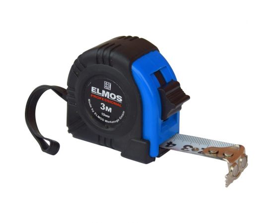 Рулетка Elmos 3 м, 19 мм, магнит, обрезиненная e70 512 