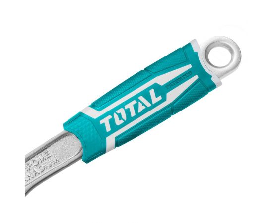 Разводной ключ TOTAL 200 мм, обрезиненная ручка THT101086 – изображение 2