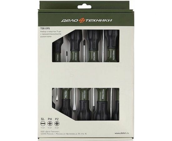 Набор отвёрток Дело Техники c трехкомпонентными рукоятками 728095 – изображение 2