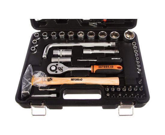 Набор инструмента АвтоDело 1/2" DR 1/4" DR 64 предмета 39860 13418 – изображение 2