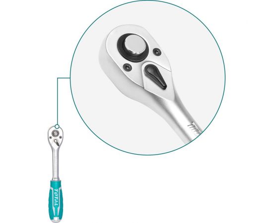 Ключ-трещотка TOTAL 1/4" THT106146 – изображение 2
