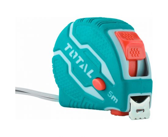 Рулетка TOTAL 5 м, 25 мм, обрезиненный корпус TмT126052м – изображение 2