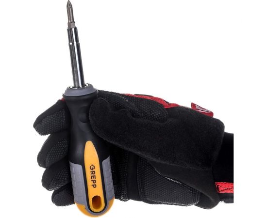 Реверсивная отвертка 6в1 Ladina GREPP SL5/PH1, SL6/PH2, CrV, трехкомпонентная рукоятка 201-025 – изображение 2