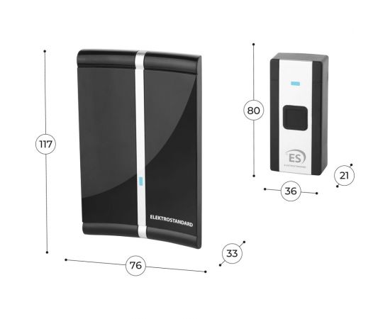 Беспроводной звонок Elektrostandard DBQ20M WL 36M IP44 Черный a044640 – изображение 2