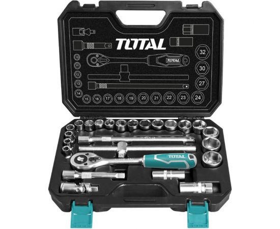 Набор инструмента, 1/2 25 предметов TOTAL THT121251 – изображение 2