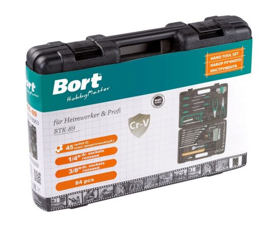 Набор ручного инструмента BORT BTK-89 91276063 – изображение 3