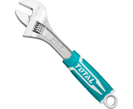 Разводной ключ TOTAL 200 мм, обрезиненная ручка THT101086 – изображение 3
