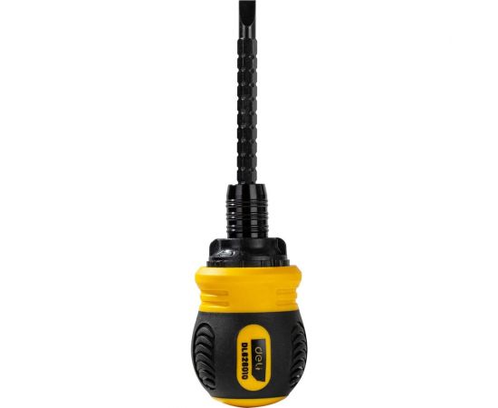 Двухсторонняя отвертка DELI DL626010 с трещоткой, PH2+SL6x85 мм 98381 – изображение 3
