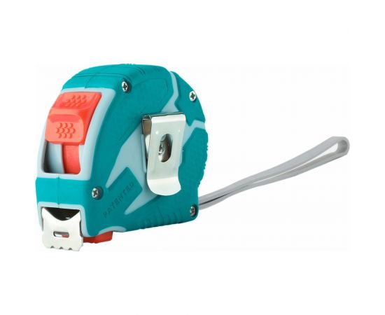 Рулетка TOTAL 5 м, 25 мм, обрезиненный корпус TмT126052м – изображение 3