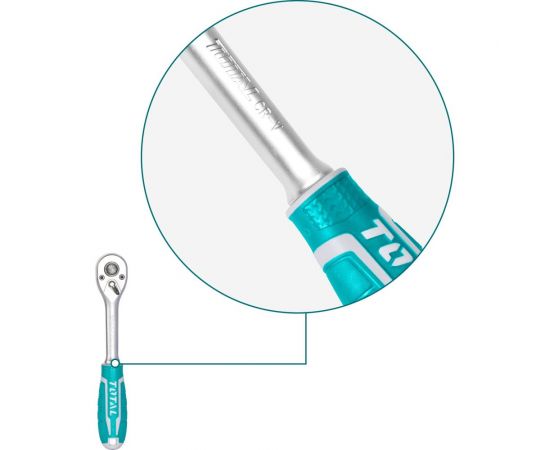 Ключ-трещотка TOTAL 1/4" THT106146 – изображение 3