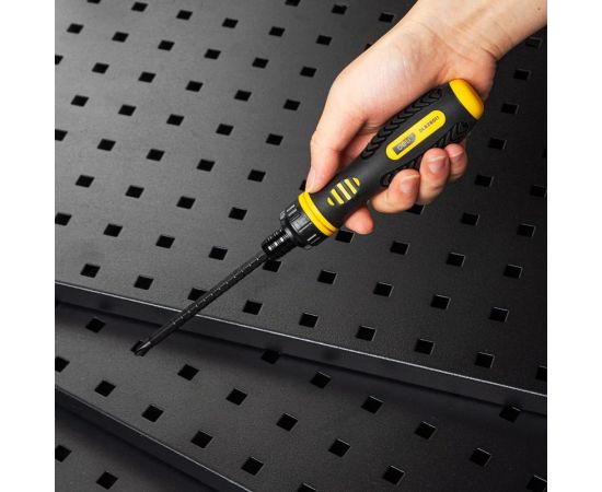 Двухсторонняя отвертка DELI DL626011 с трещоткой, PH2+SL6x180 мм 98383 – изображение 3