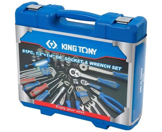 Универсальный набор инструментов KING TONY 81 предмет 7581MR – изображение 4