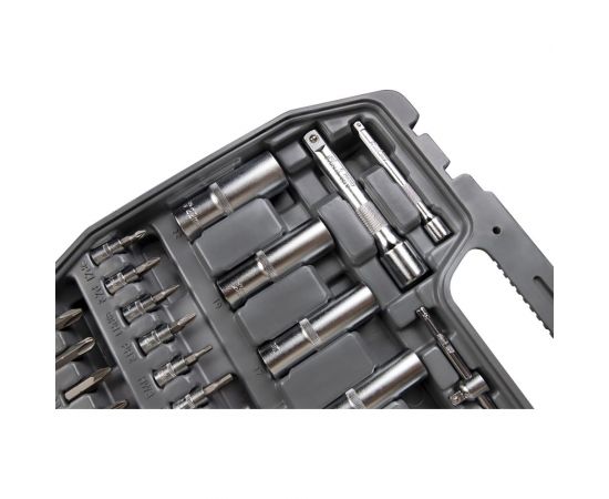 Набор инструмента 1/2 Dr и 1/4 Dr 94 предметов с 12 гранными головками KRAFT KT 700682 – изображение 4