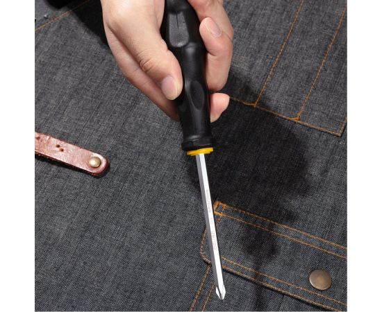 Ударная крестовая отвертка DELI dl627004 со сквозным хвостовиком, PH2x100 мм 104549 – изображение 4