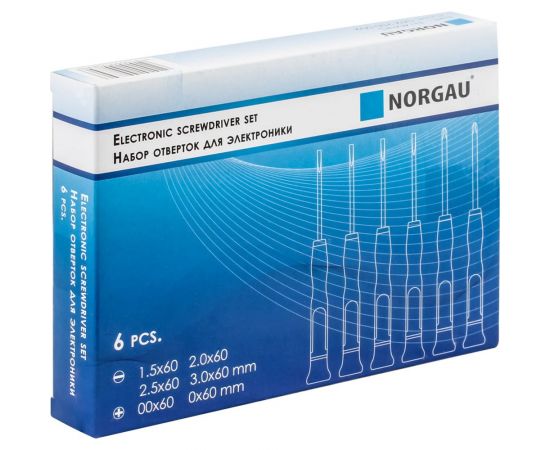 Набор микроотверток NORGAU Precision N140PRS 6 предметов 062250002 – изображение 5