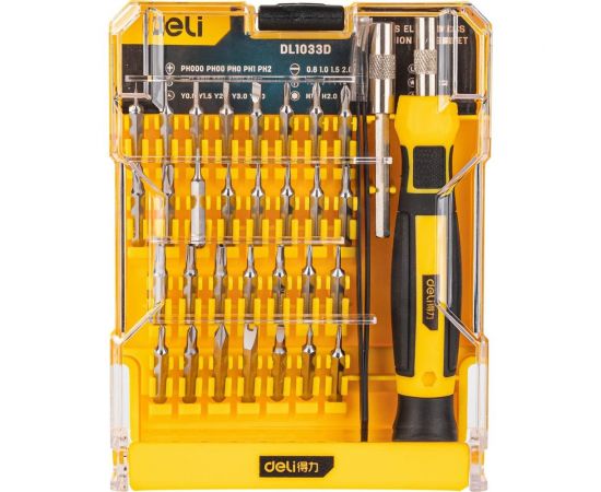 Набор прецизионных отверток DELI DL1033D 33 предмета 98386 – изображение 6