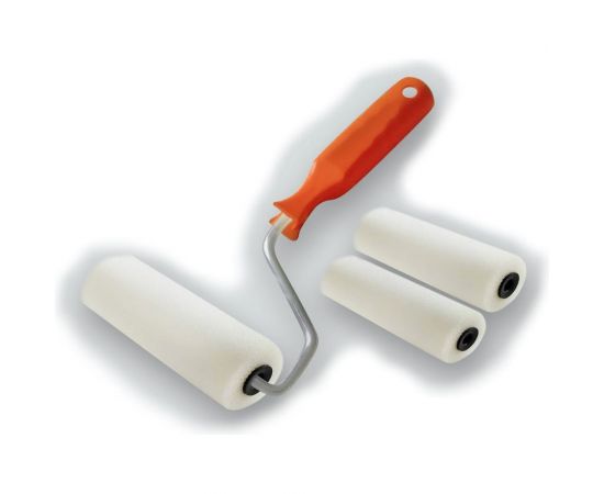 Валик DECOR 180 мм, d 15 мм, бюгель 6 мм, поролон 2 запасных шубки, ручка стандарт mini 555-1180 