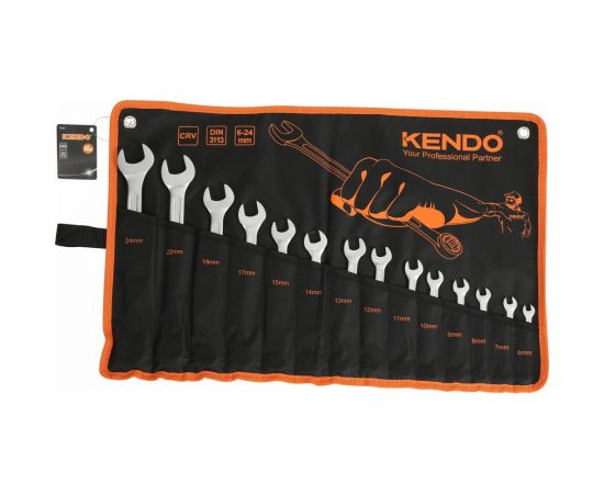Набор комбинированных гаечных ключей KENDO 14 шт 15246 