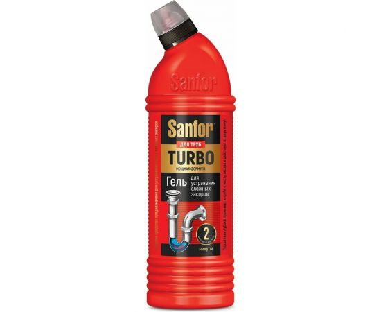 Средство для труб SANFOR TURBO 1000 г 21620 