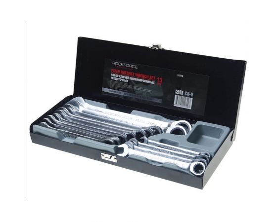 Набор комбинированных трещоточных ключей ROCKFORCE 13пр. 8-22мм RF-51310 