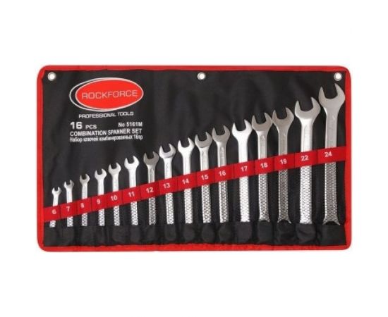 Набор ключей комбинированных P: 6-24мм 16 предметов ROCKFORCE RF-5161M 