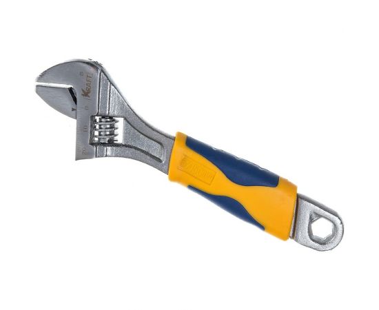 Разводной ключ с двухкомпонентной рукояткой KRAFT 150мм KT 700588 